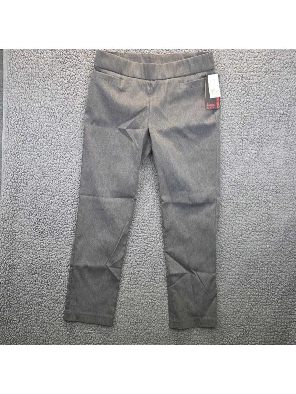 Briggs The Slimming Solution Comfort Waistband Pants 10P Heather Gray Minimalist